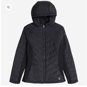 Spyder Women's Full Zip Hooded Hybrid Jacket NWT